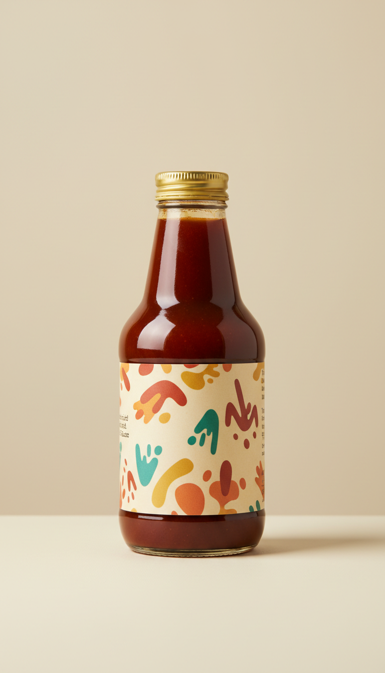 Traditional Burmese Tamarind Sauce Bottle, Three-quarter product angle is default: shows front packaging clearly while...