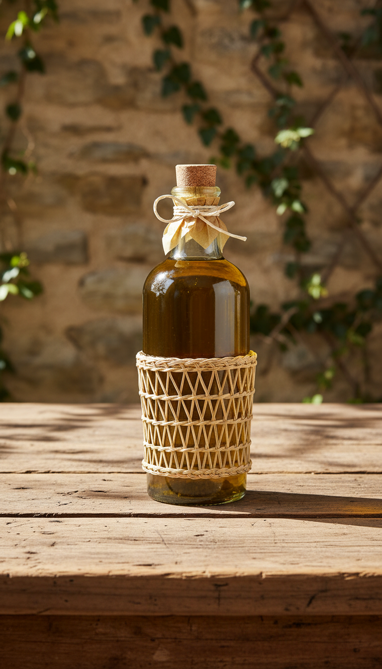 Premium Extra Virgin Olive Oil Bottle in a new setting